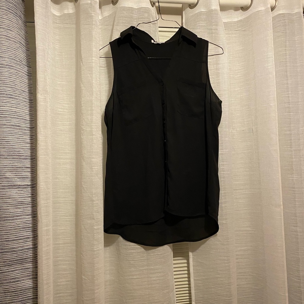 Black portofino tank top
